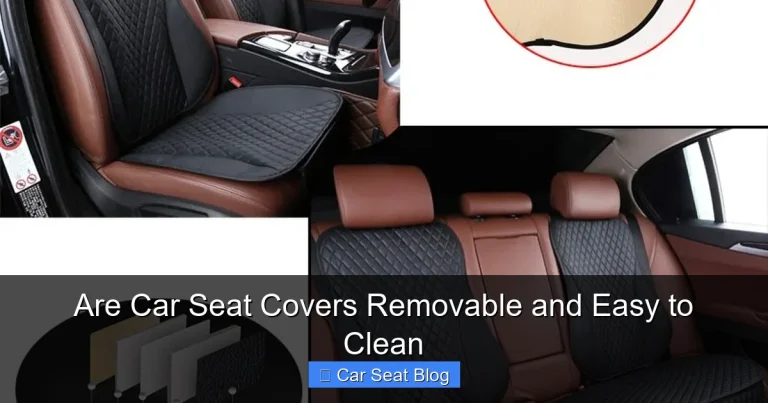 Are Car Seat Covers Removable and Easy to Clean