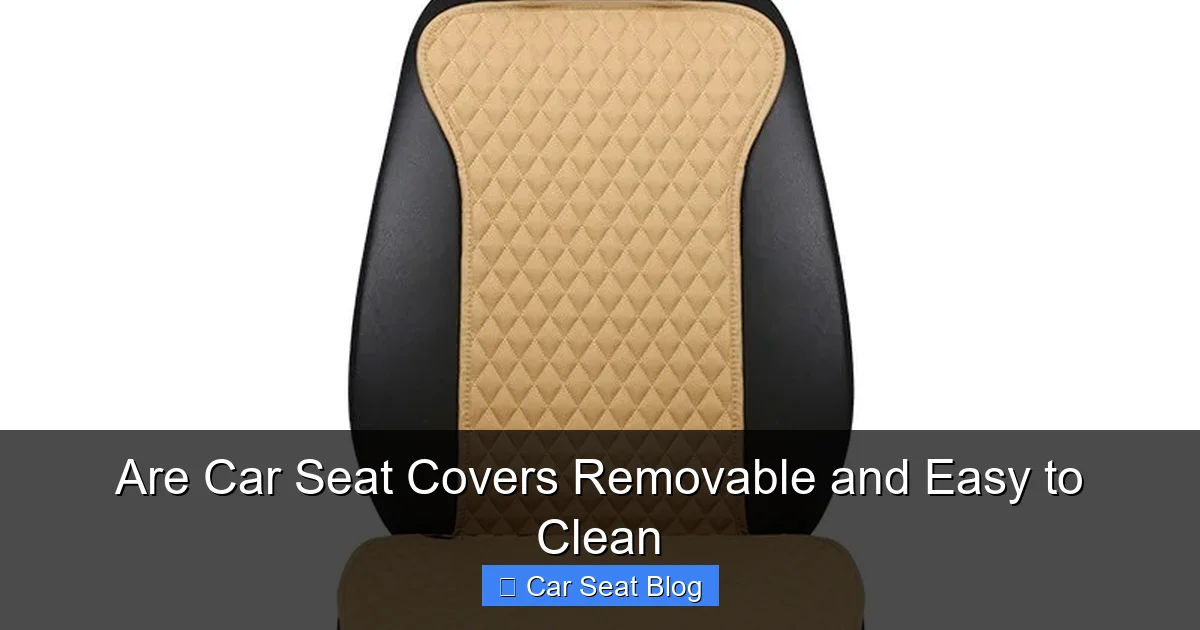 Are Car Seat Covers Removable and Easy to Clean