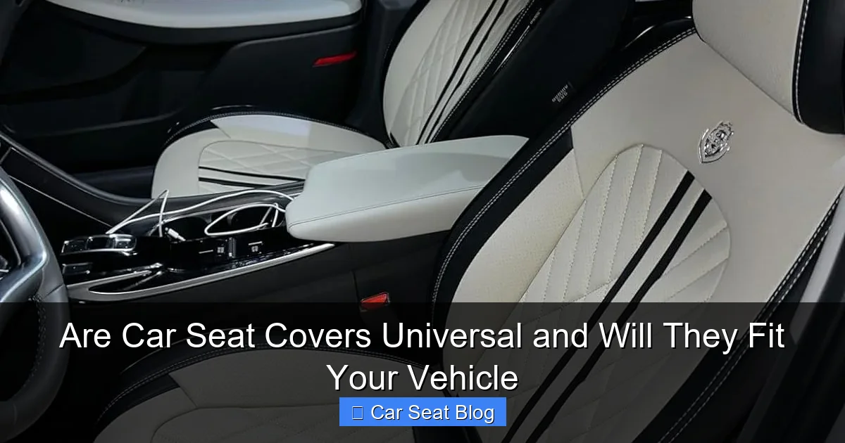 Are Car Seat Covers Universal and Will They Fit Your Vehicle