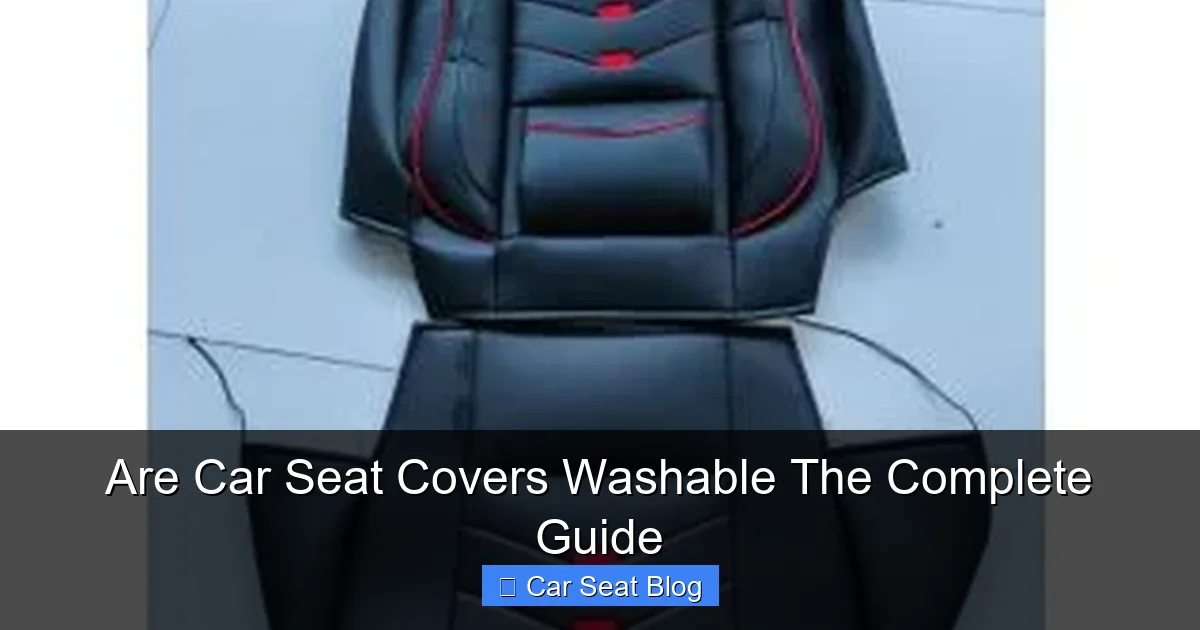 Are Car Seat Covers Washable The Complete Guide