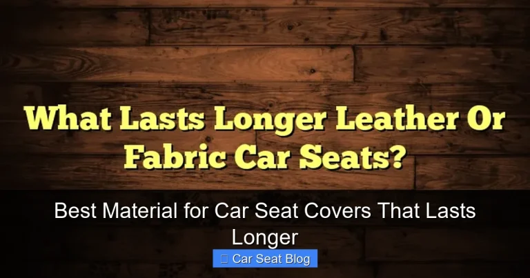 Best Material for Car Seat Covers That Lasts Longer