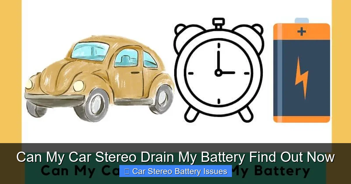 Can My Car Stereo Drain My Battery Find Out Now