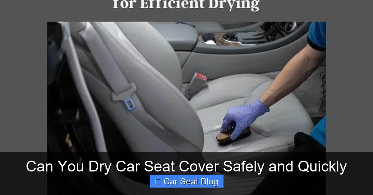 Can You Dry Car Seat Cover Safely and Quickly