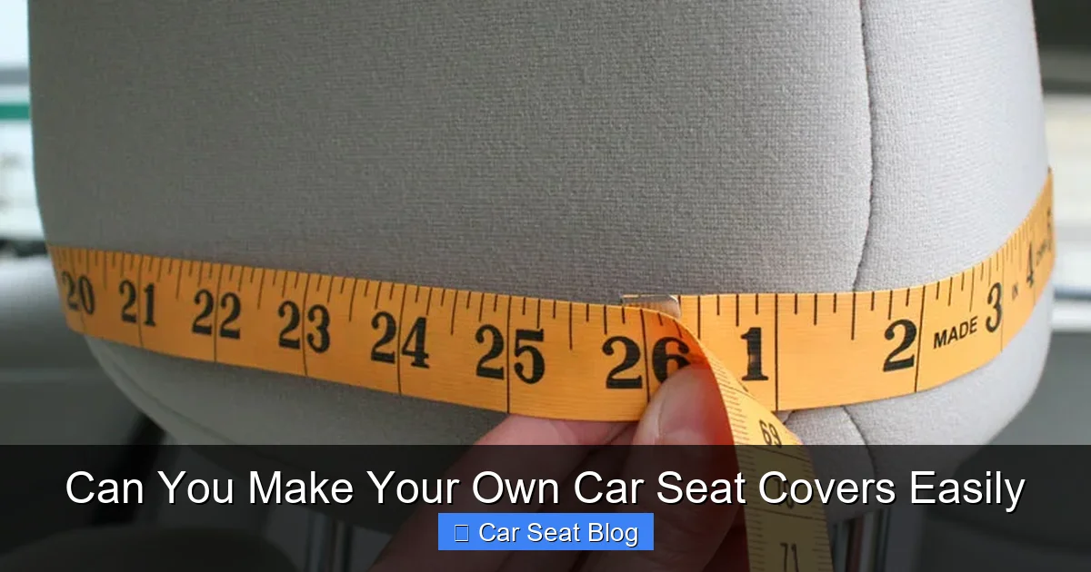 Can You Make Your Own Car Seat Covers Easily