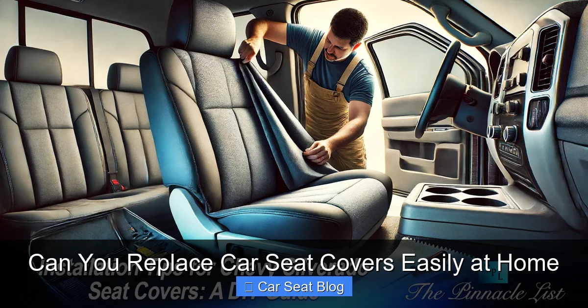 Can You Replace Car Seat Covers Easily at Home