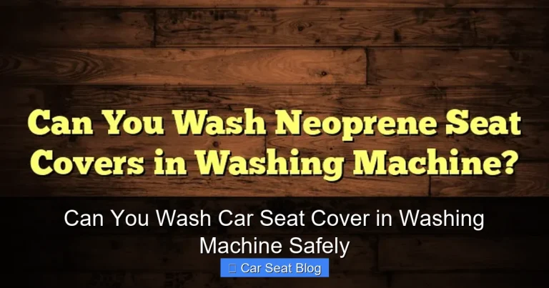 Can You Wash Car Seat Cover in Washing Machine Safely
