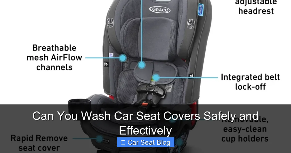 Can You Wash Car Seat Covers Safely and Effectively