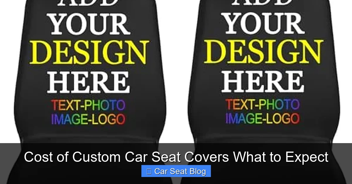 Cost of Custom Car Seat Covers What to Expect