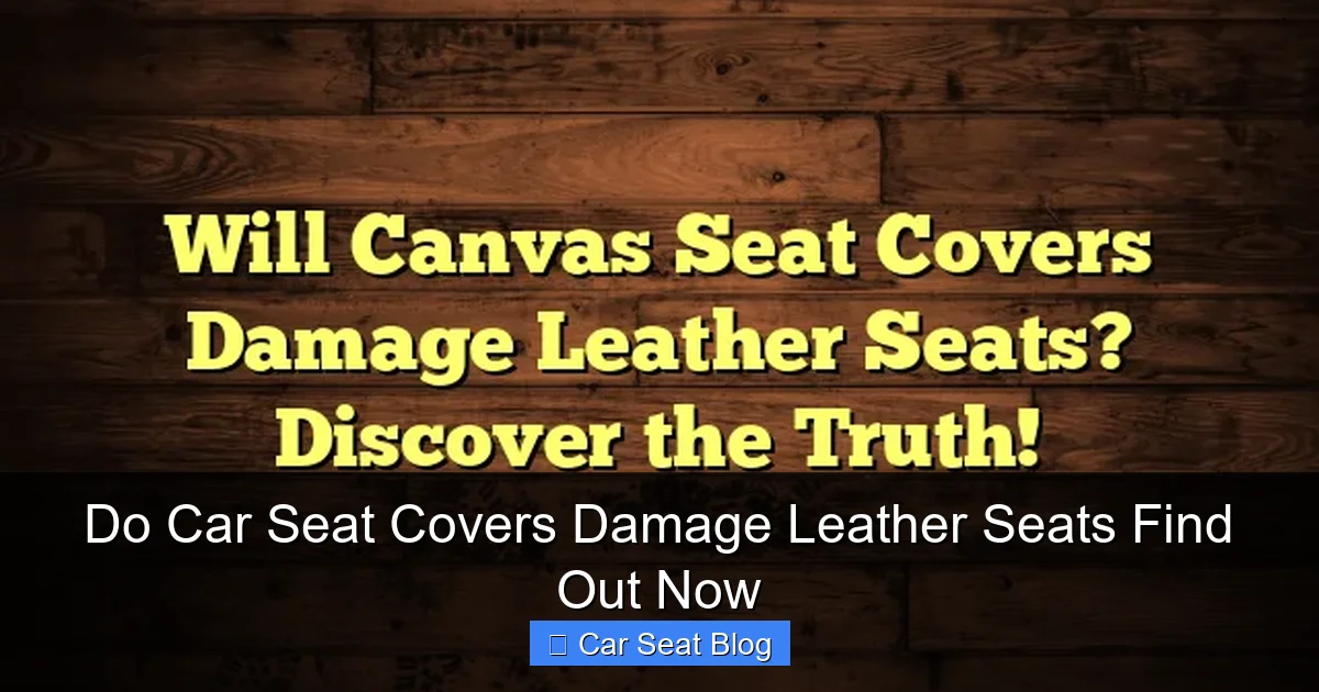 Do Car Seat Covers Damage Leather Seats Find Out Now