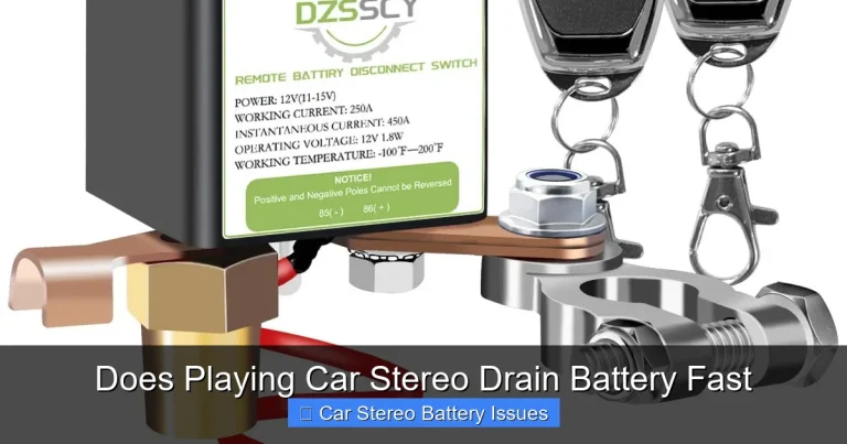 Does Playing Car Stereo Drain Battery Fast
