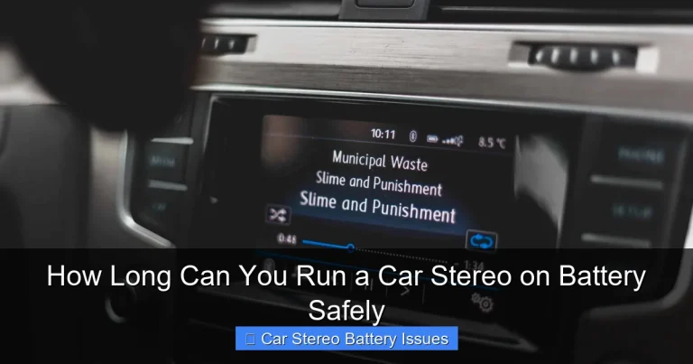 How Long Can You Run a Car Stereo on Battery Safely