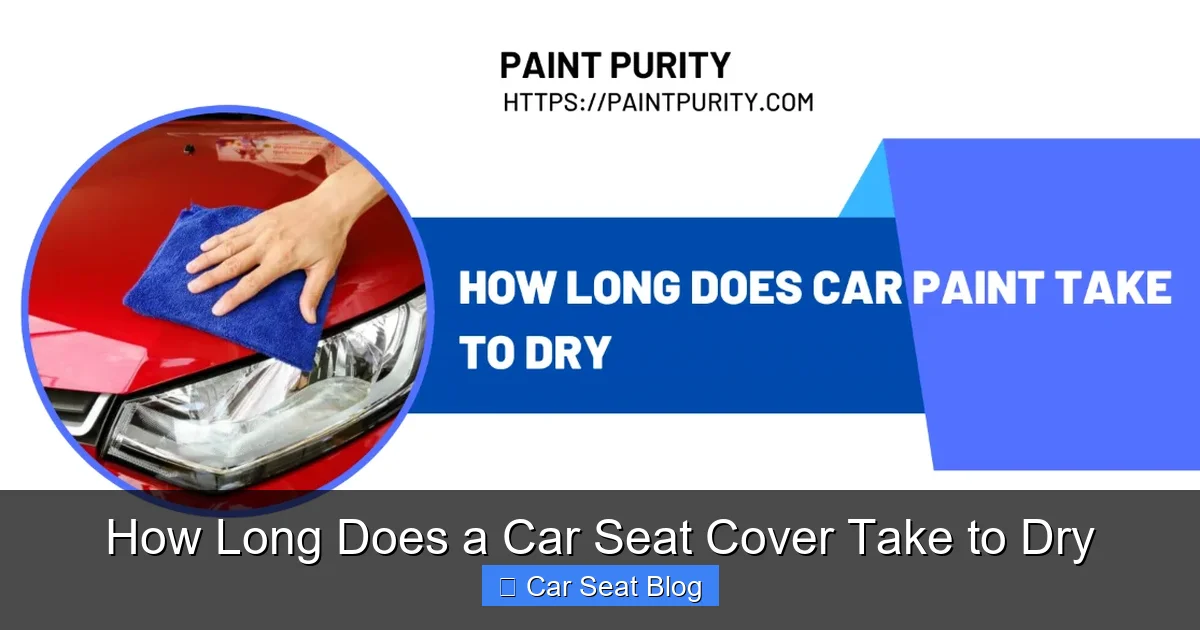 How Long Does a Car Seat Cover Take to Dry