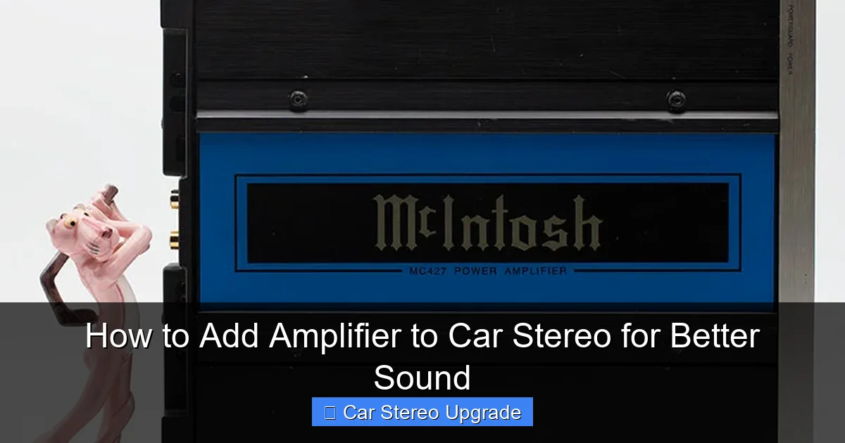 How to Add Amplifier to Car Stereo for Better Sound