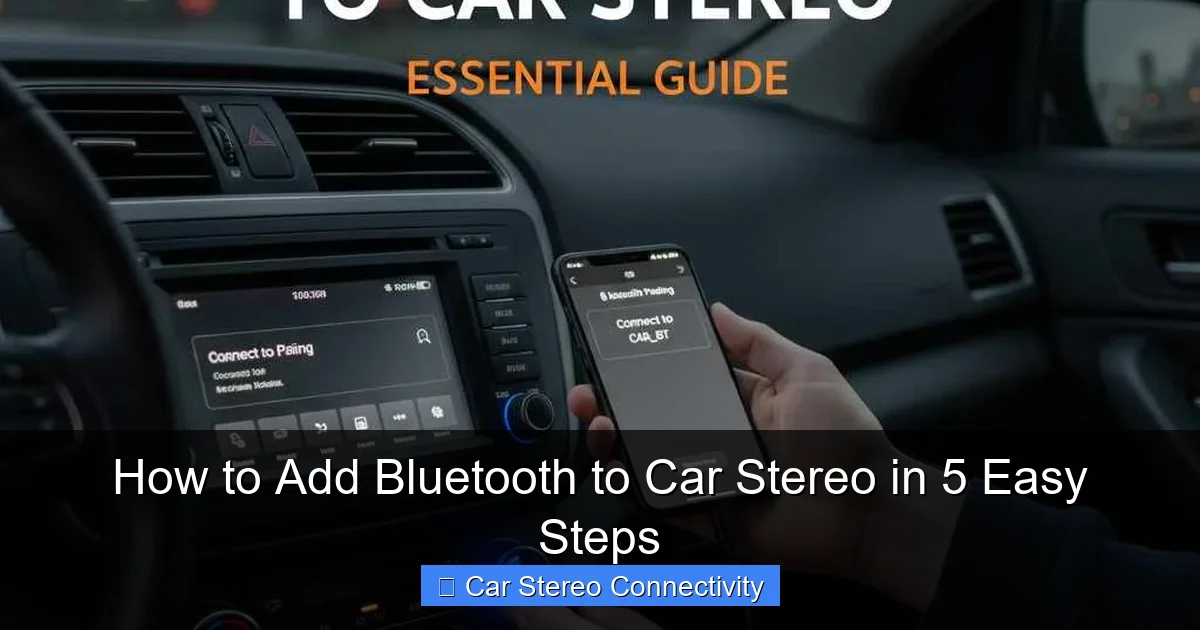 How to Add Bluetooth to Car Stereo in 5 Easy Steps