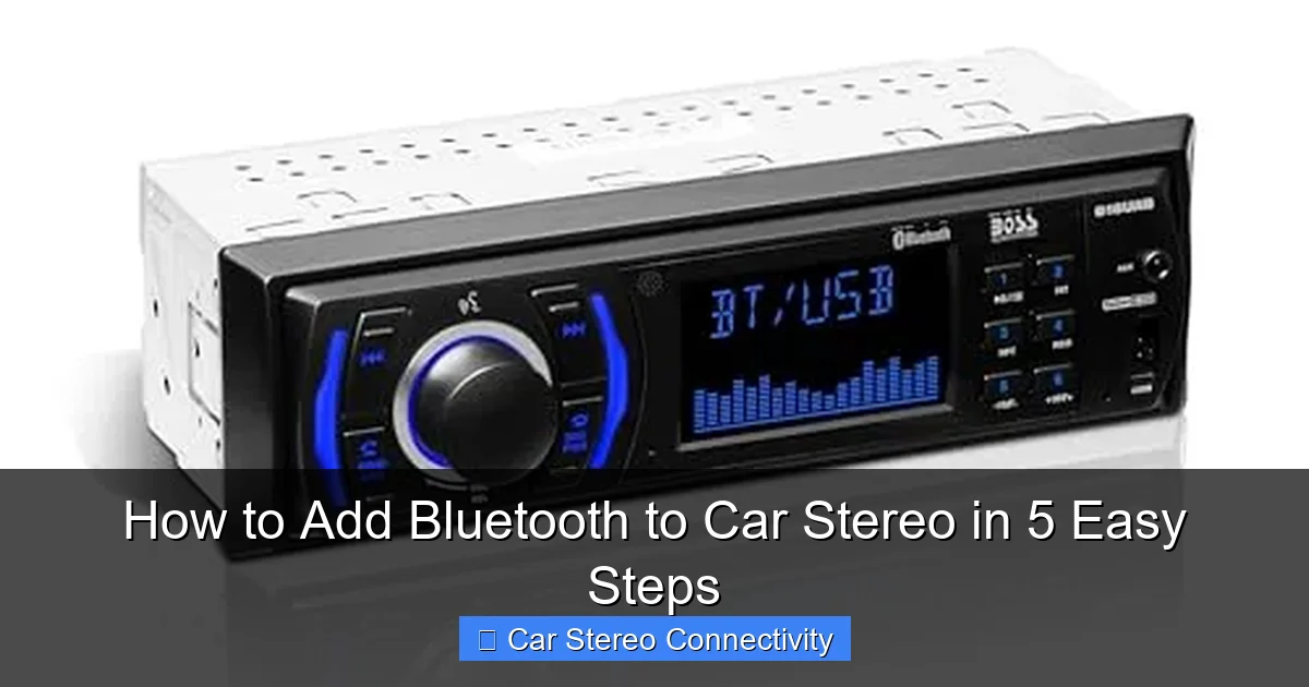 How to Add Bluetooth to Car Stereo in 5 Easy Steps