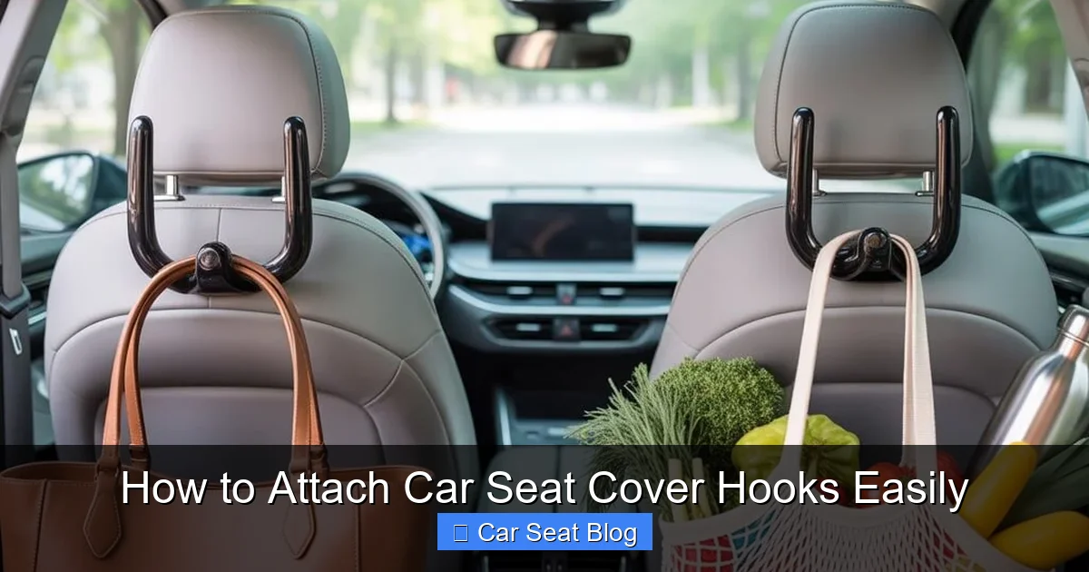 How to Attach Car Seat Cover Hooks Easily