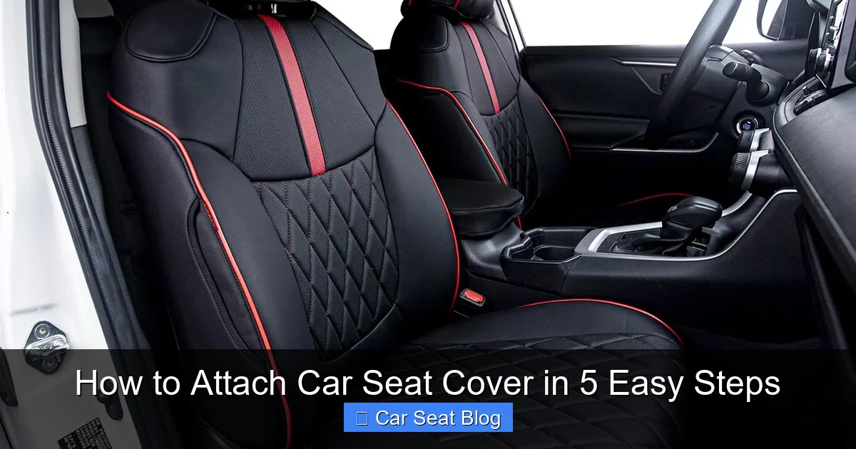How to Attach Car Seat Cover in 5 Easy Steps