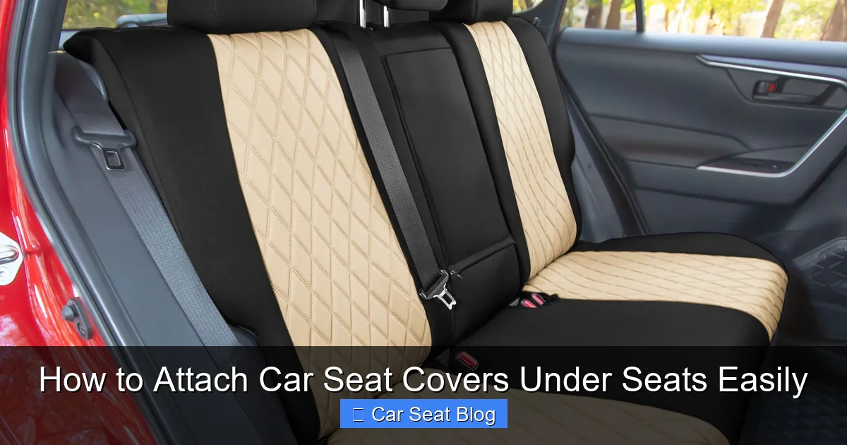 How to Attach Car Seat Covers Under Seats Easily
