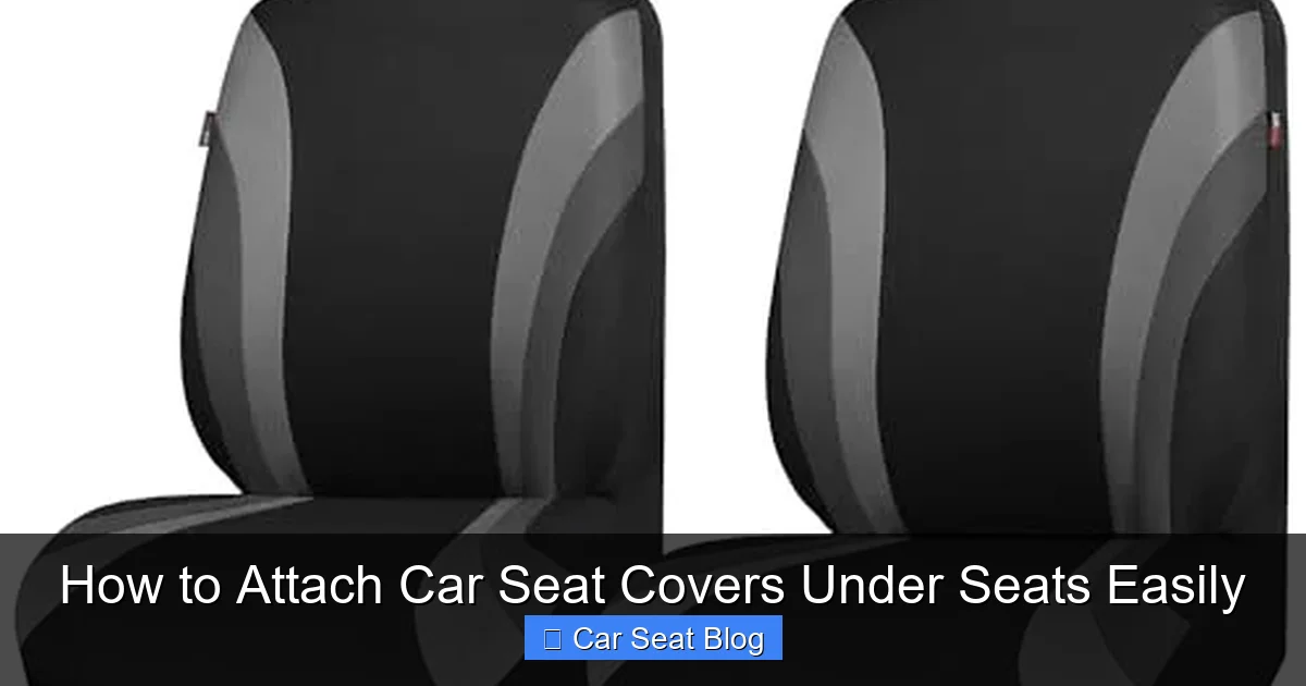 How to Attach Car Seat Covers Under Seats Easily