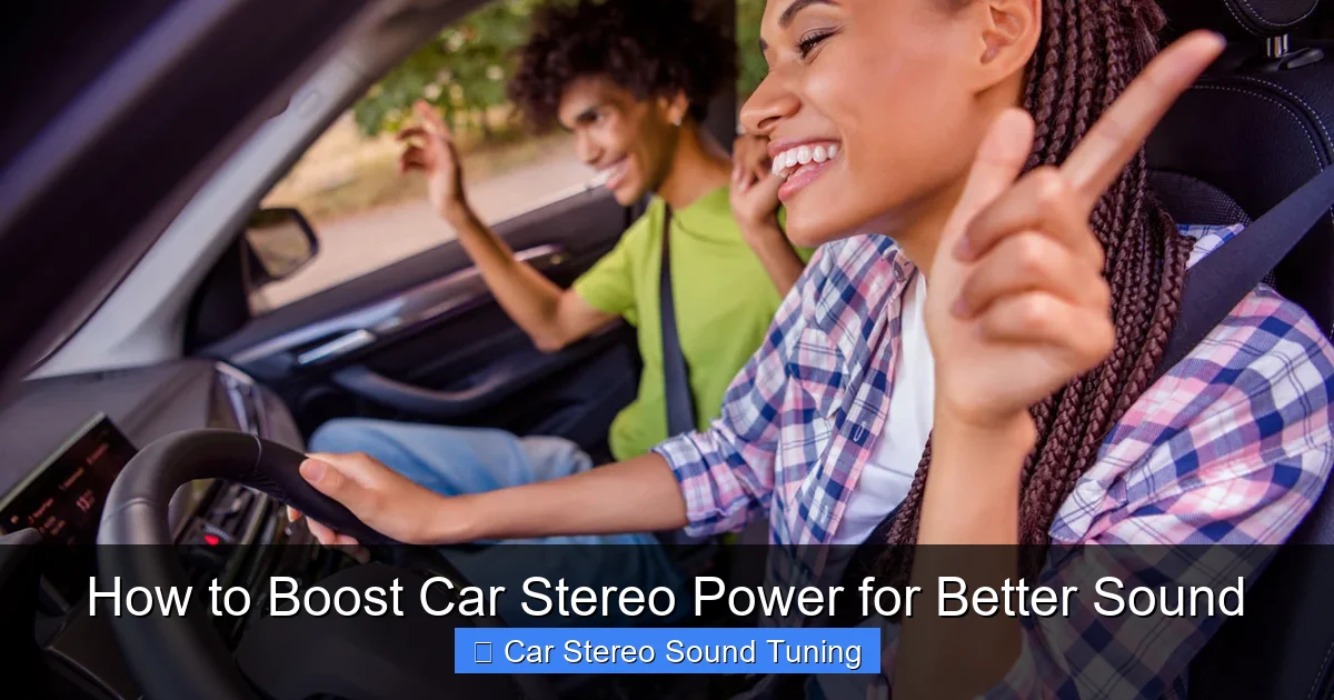 How to Boost Car Stereo Power for Better Sound