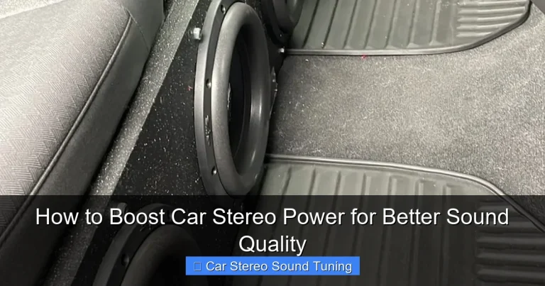 How to Boost Car Stereo Power for Better Sound Quality