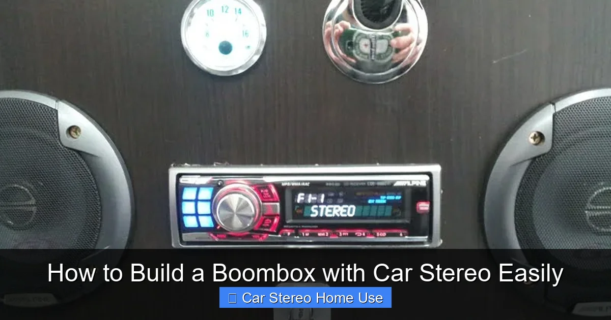 How to Build a Boombox with Car Stereo Easily