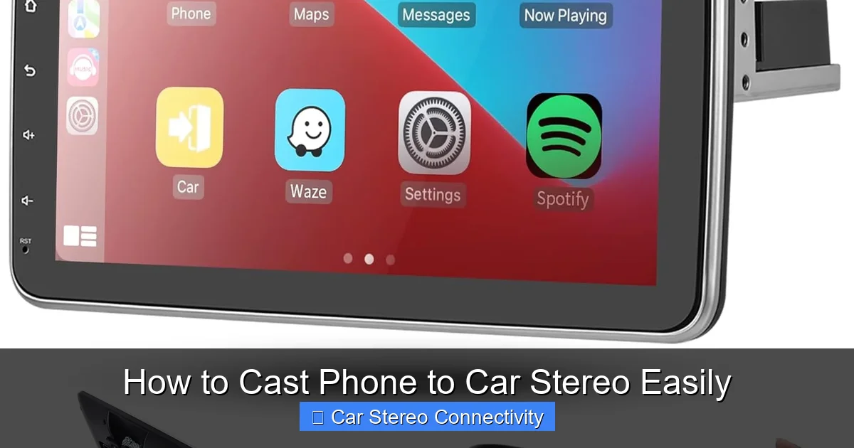 How to Cast Phone to Car Stereo Easily