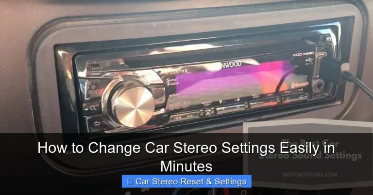 How to Change Car Stereo Settings Easily in Minutes