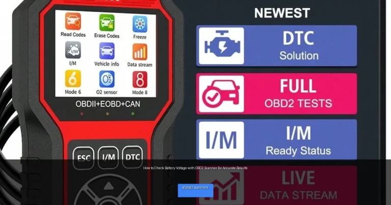 How to Check Battery Voltage with OBD2 Scanner for Accurate Results