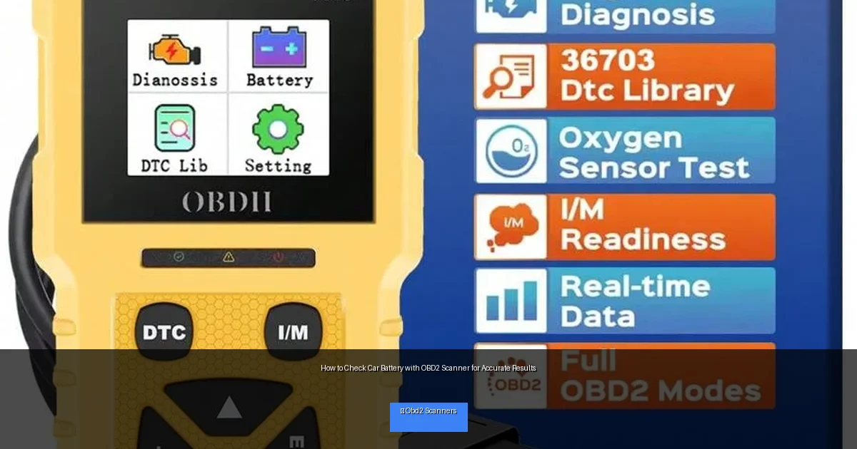 How to Check Car Battery with OBD2 Scanner for Accurate Results