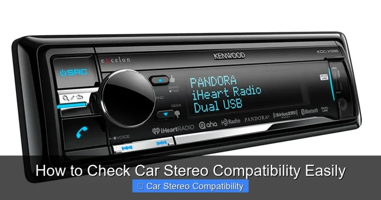 How to Check Car Stereo Compatibility Easily