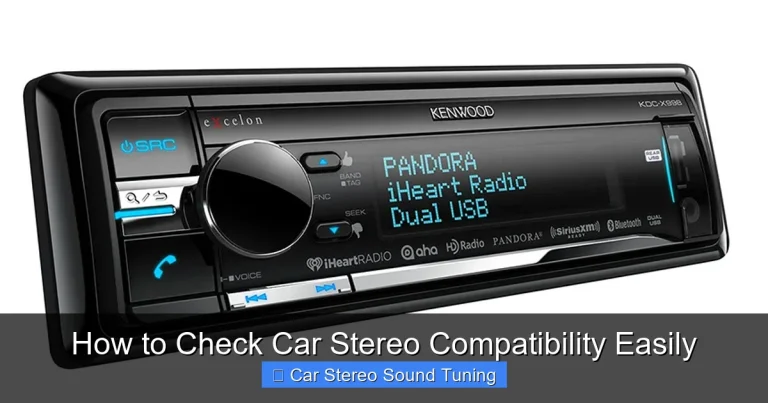 How to Check Car Stereo Compatibility Easily