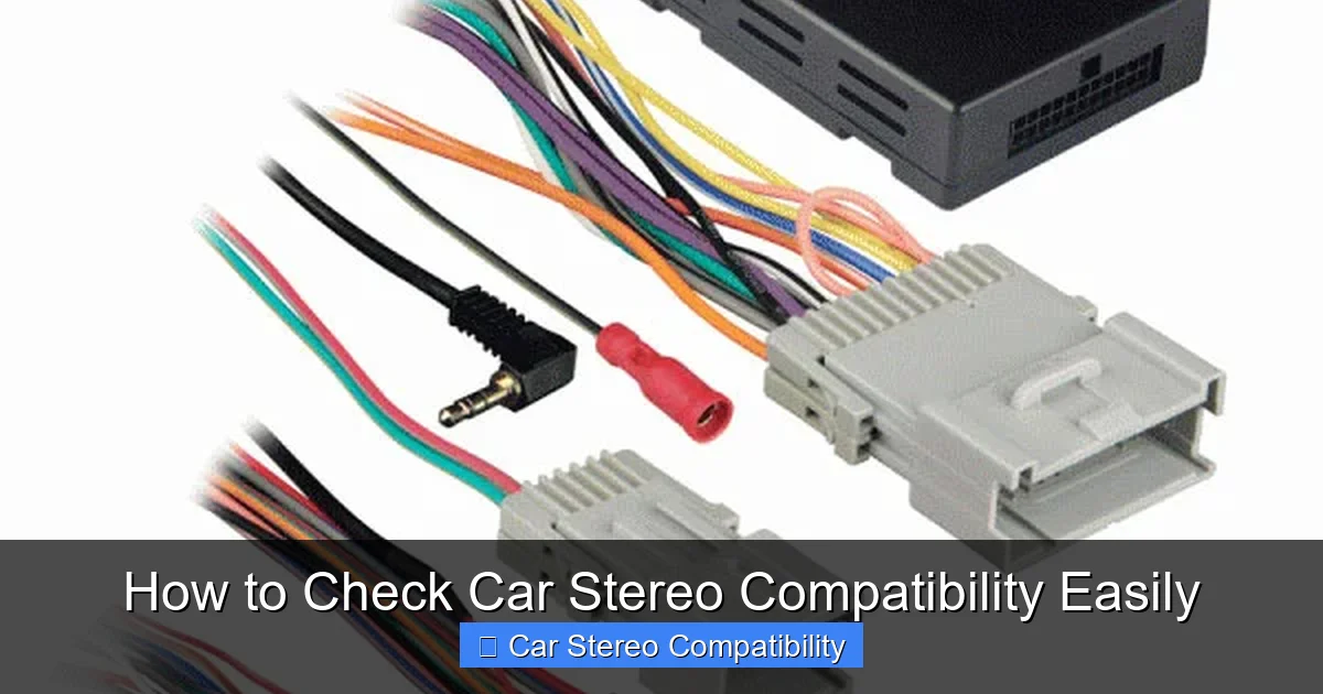 How to Check Car Stereo Compatibility Easily