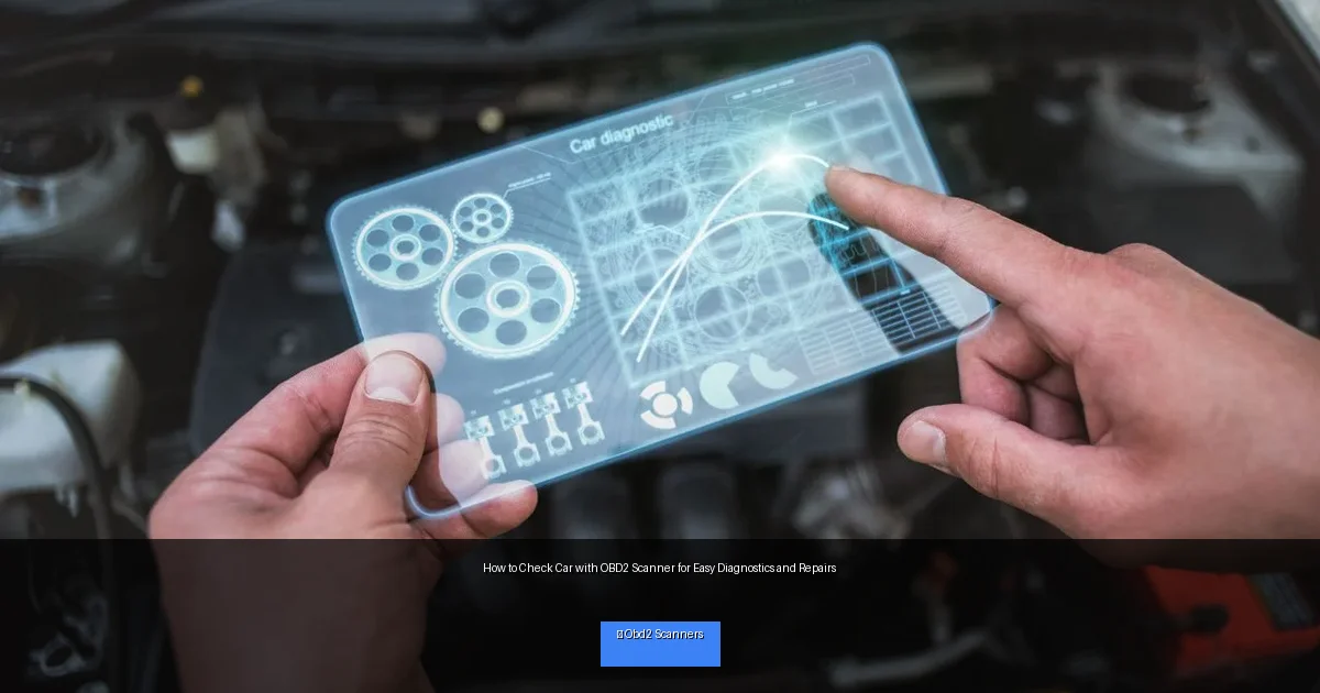 How to Check Car with OBD2 Scanner for Easy Diagnostics and Repairs