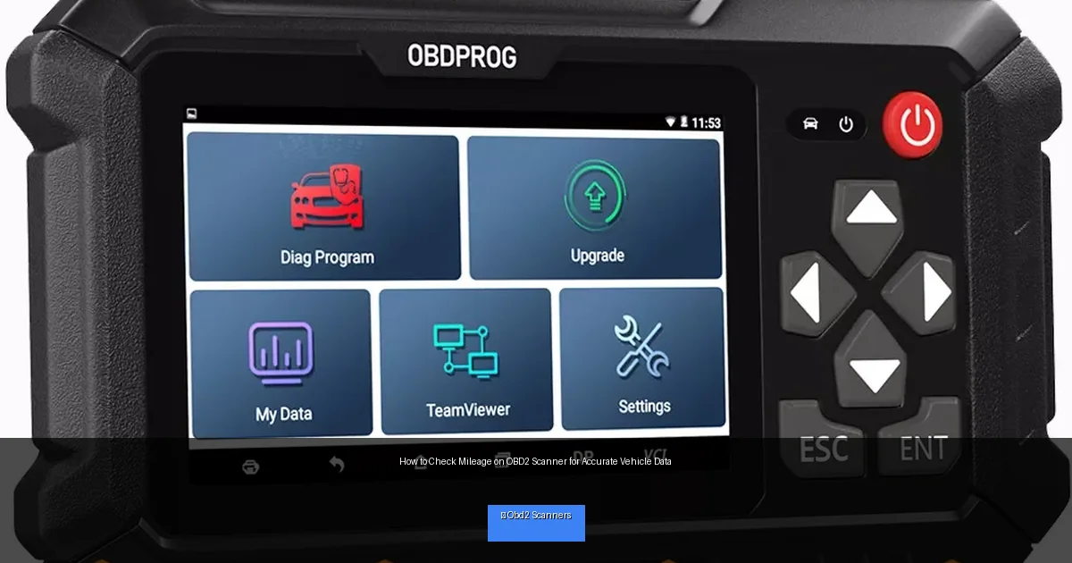 How to Check Mileage on OBD2 Scanner for Accurate Vehicle Data
