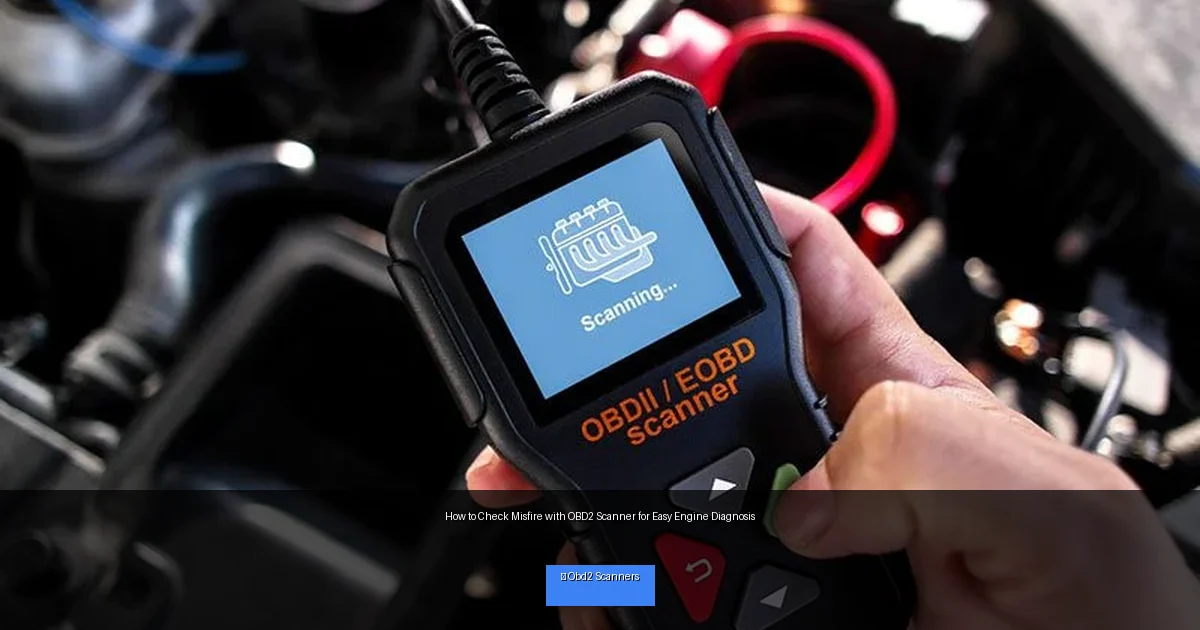 How to Check Misfire with OBD2 Scanner for Easy Engine Diagnosis