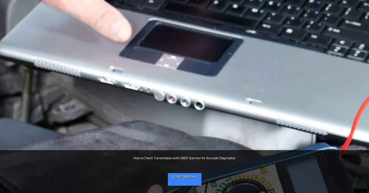How to Check Transmission with OBD2 Scanner for Accurate Diagnostics