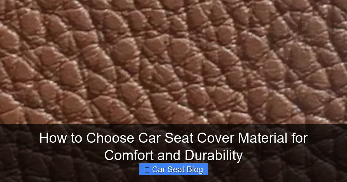 How to Choose Car Seat Cover Material for Comfort and Durability