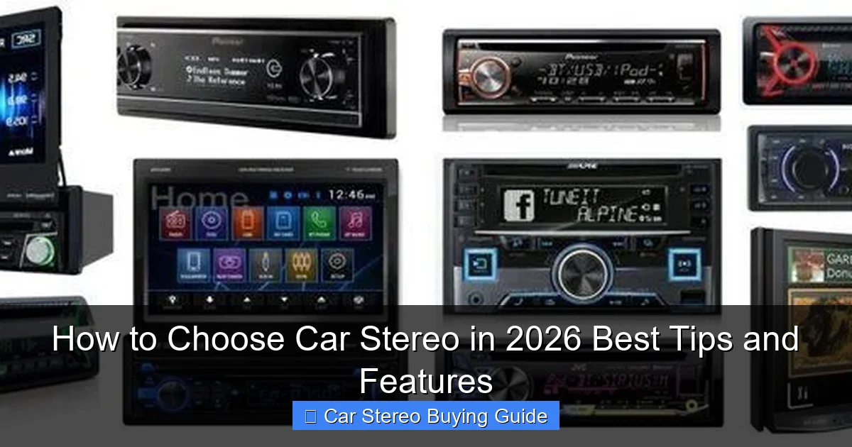 How to Choose Car Stereo in 2026 Best Tips and Features