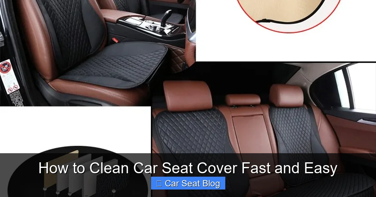 How to Clean Car Seat Cover Fast and Easy