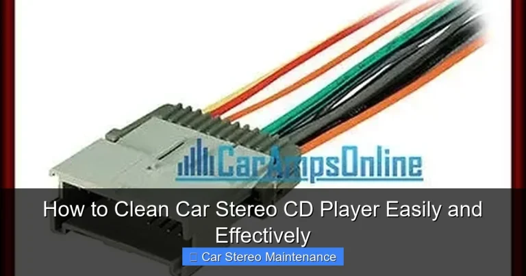 How to Clean Car Stereo CD Player Easily and Effectively
