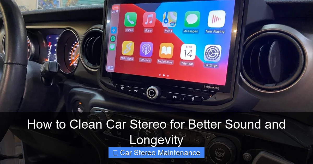 How to Clean Car Stereo for Better Sound and Longevity