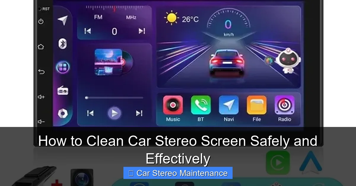 How to Clean Car Stereo Screen Safely and Effectively