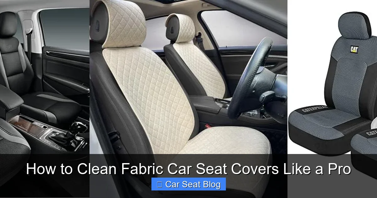 How to Clean Fabric Car Seat Covers Like a Pro