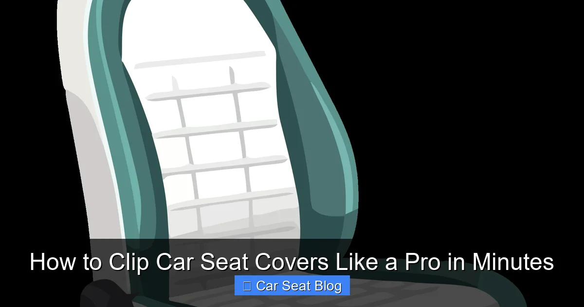 How to Clip Car Seat Covers Like a Pro in Minutes