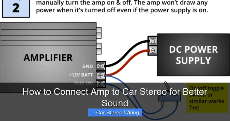 How to Connect Amp to Car Stereo for Better Sound