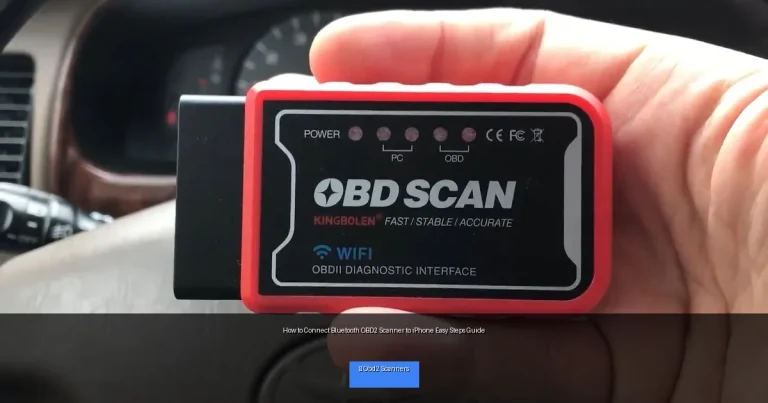 How to Connect Bluetooth OBD2 Scanner to iPhone Easy Steps Guide