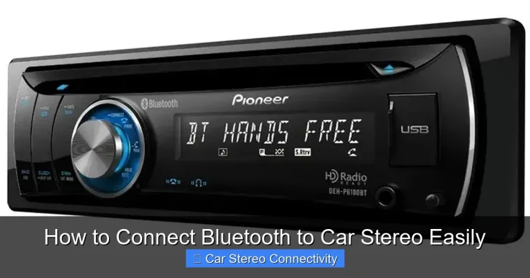 How to Connect Bluetooth to Car Stereo Easily