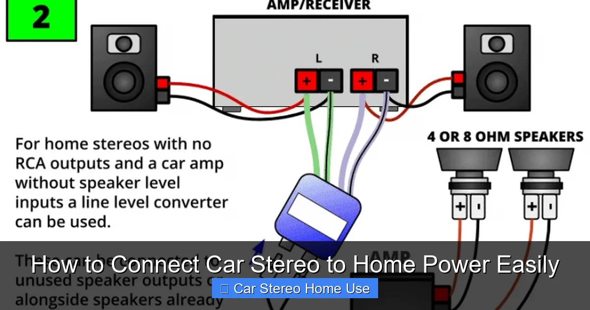 How to Connect Car Stereo to Home Power Easily