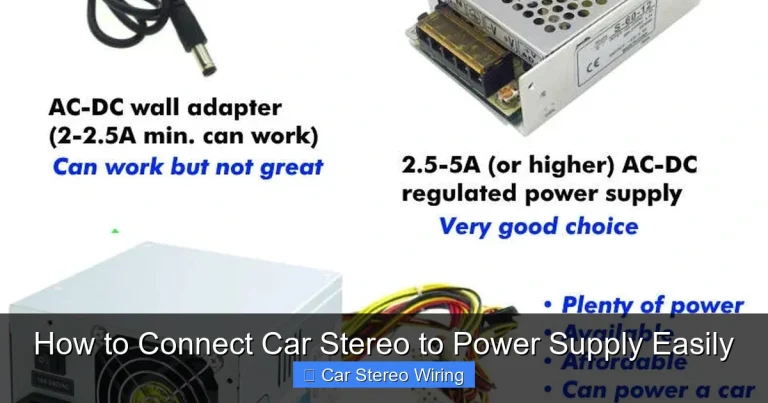 How to Connect Car Stereo to Power Supply Easily
